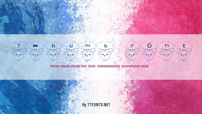 T-kuma Font example